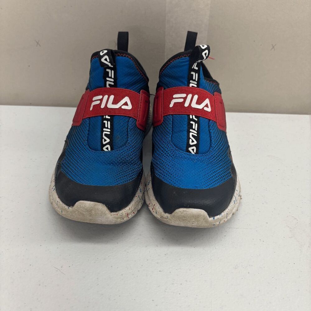 Size 3 Kids - Fila Landbuzzer‎ Marble Black/Fred 3rm01892 402